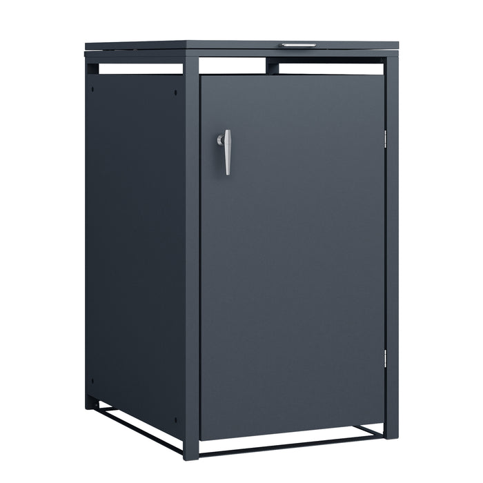 Moderne Mülltonnenbox MB7 | Anthrazit (RAL7016) | stabil & pulverbeschichtet | 1er-Box