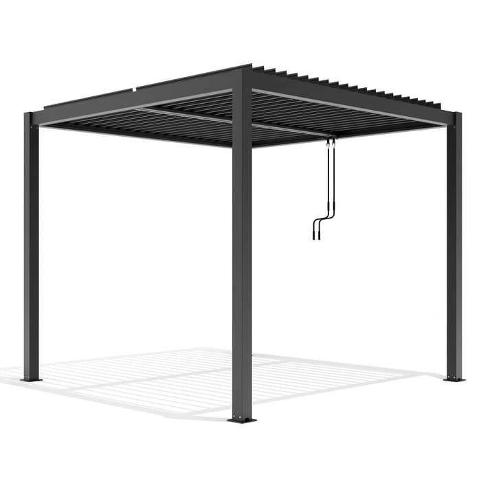 AlbersDesign Design-Pergola 3x3m in Anthrazit (RAL7016)