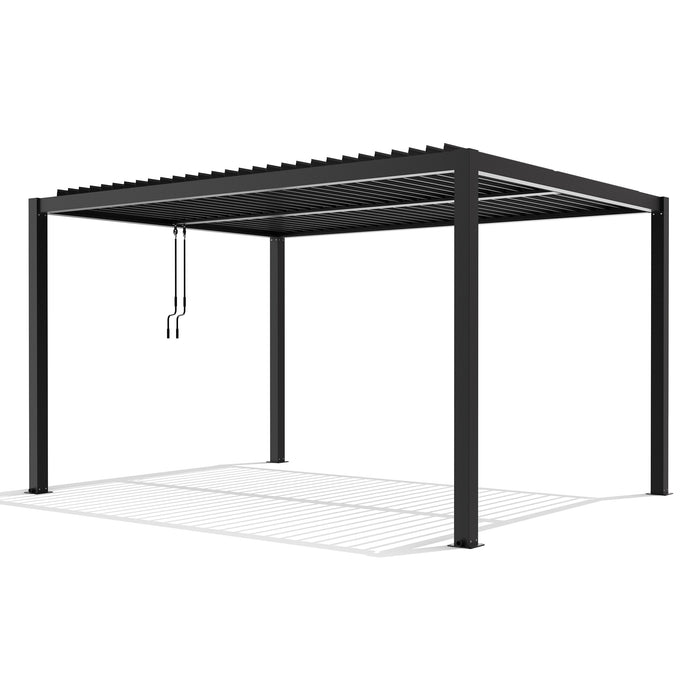 AlbersDesign Design-Pergola 4x3m in Anthrazit (RAL7016)