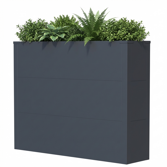 Hochbeet HB5 | Pulverbeschichtet in RAL7016 | 100x25x77 cm