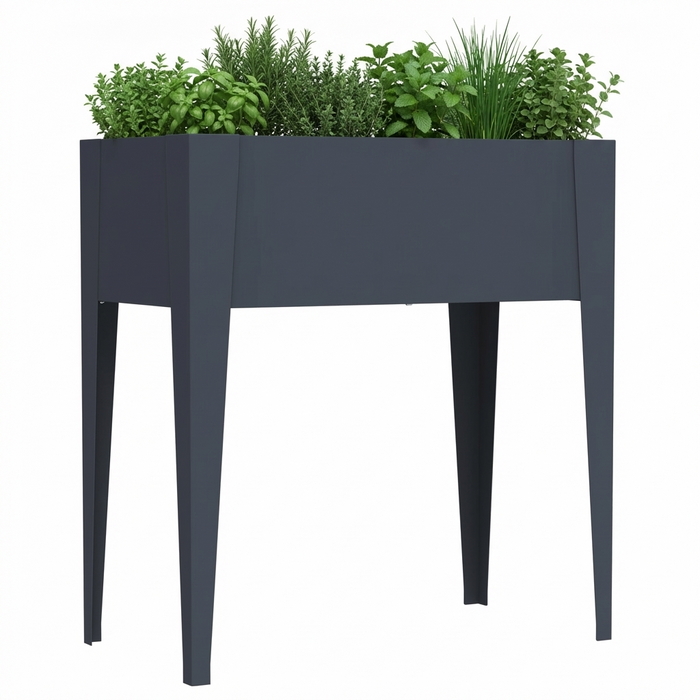 Hochbeet HB8 | pulverbeschichtet in Anthrazit (RAL7016) | 74x40x80 cm