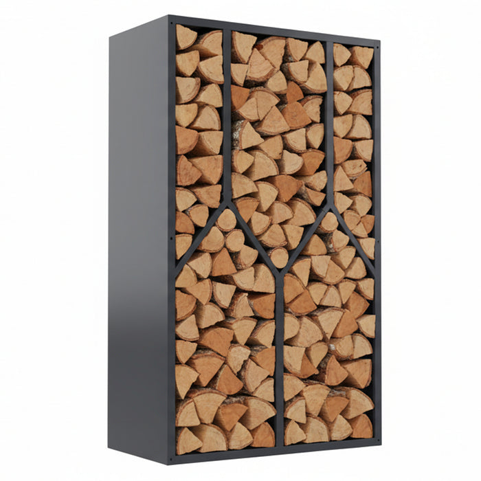 Holzregal HR1 | Pulverbeschichtet in RAL7016