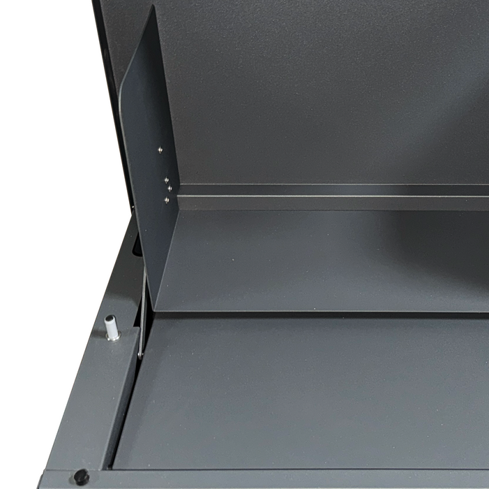 Paketbox PB7 | anthrazit - RAL7016 | personalisiert mit Edelstahl-Schild