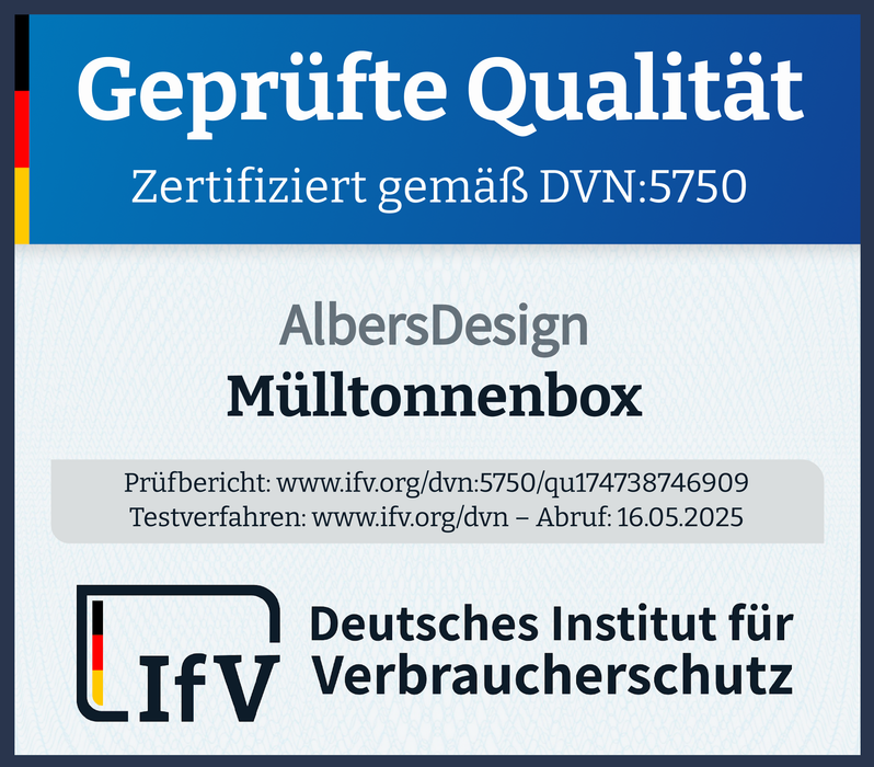 Moderne Mülltonnenbox MB8 | Anthrazit (RAL7016) | stabil & pulverbeschichtet | 2er-Box