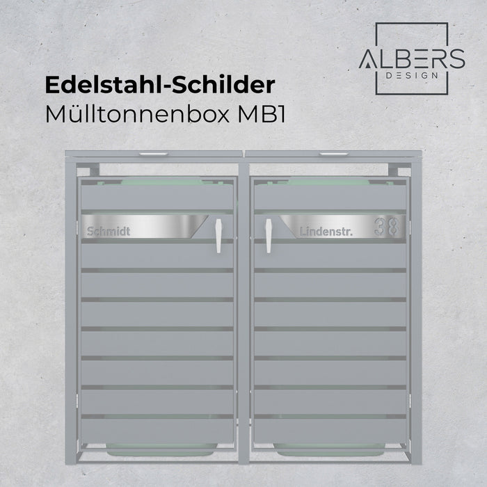 Ersatzschild für AlbersDesign-Mülltonnenboxen